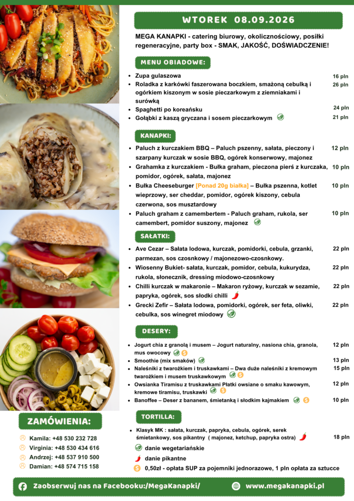 MENU - Mega Kanapka 07-11.09.2026